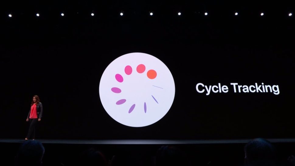 Logotipo de monitoramento de ciclo menstrual da Apple