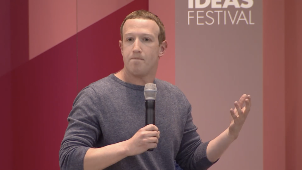 Mark Zuckerberg durante o Aspen Ideas Festival