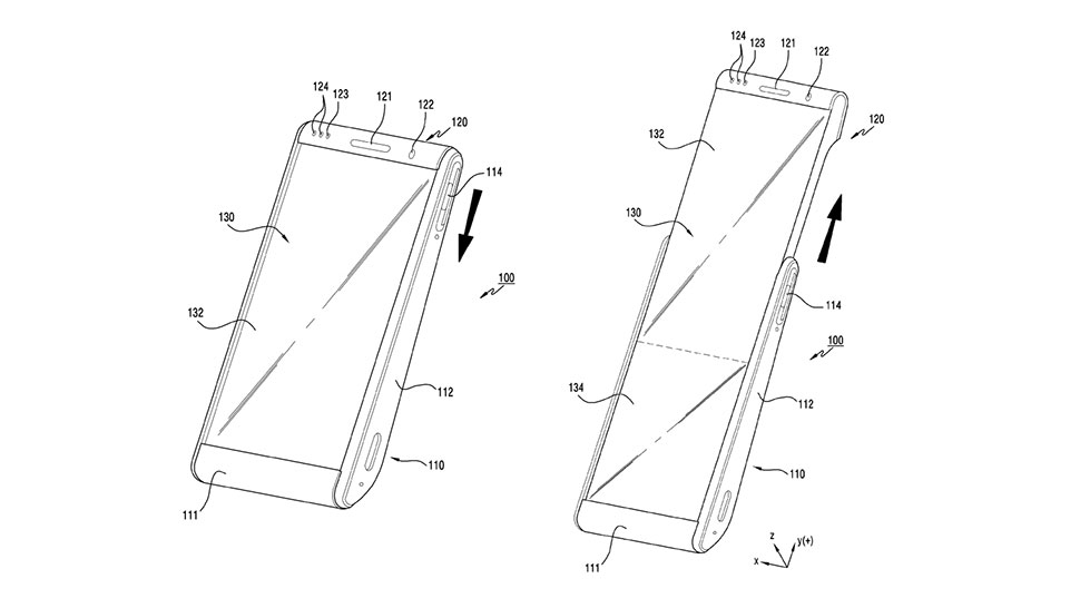 Patente de smartphone retrátil da Samsung