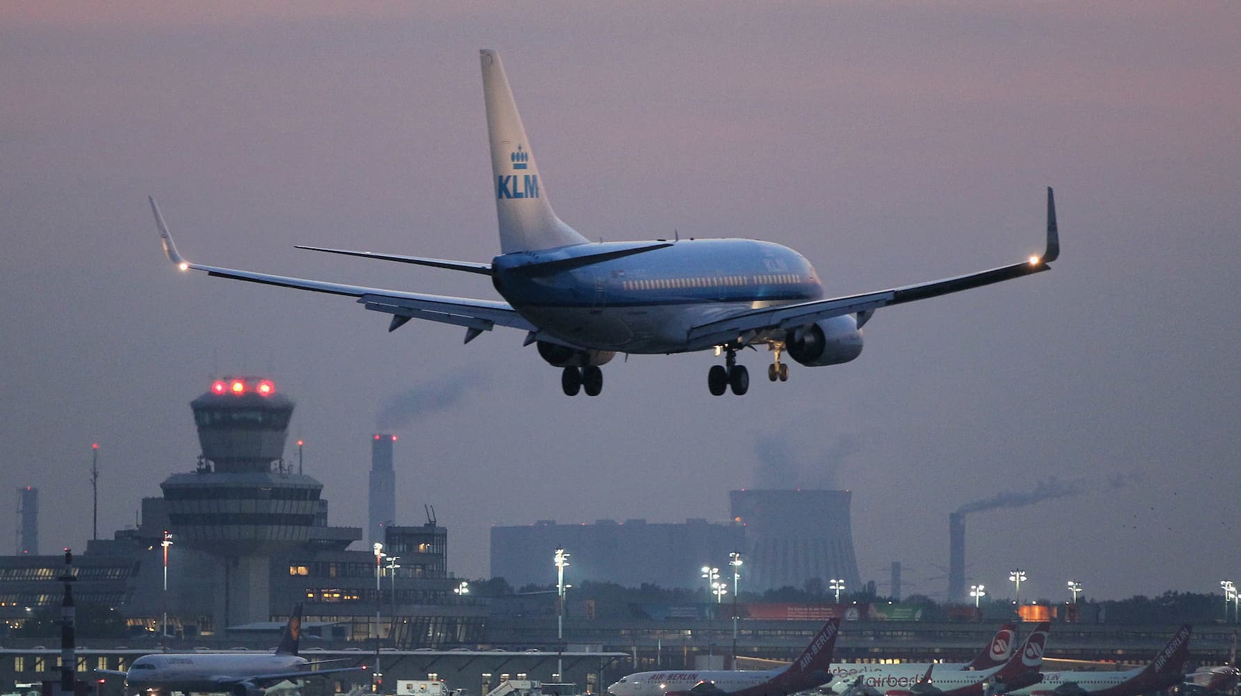 Avião da companhia aérea holandesa KLM