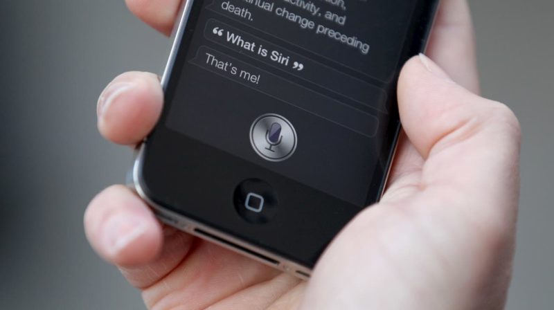 Interface na Siri no iPhone