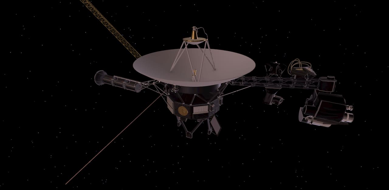 Conceito artístico da NASA de uma sonda Voyager