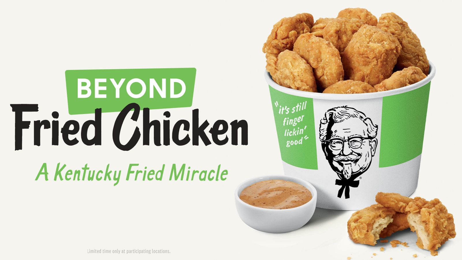 KFC testará Beyond Fried Chicken, nuggets feitos de proteína vegetal