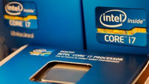 Caixa de um processador Intel Core i7