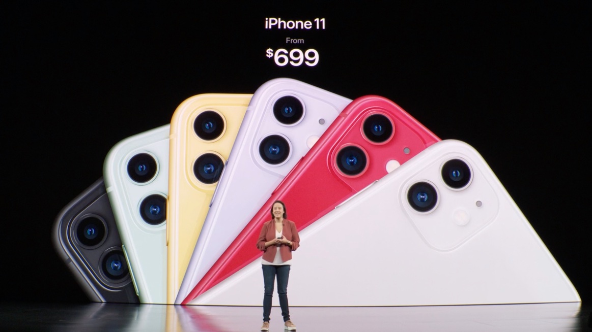 Preço do iPhone 11; nos EUA, começa em US$ 699
