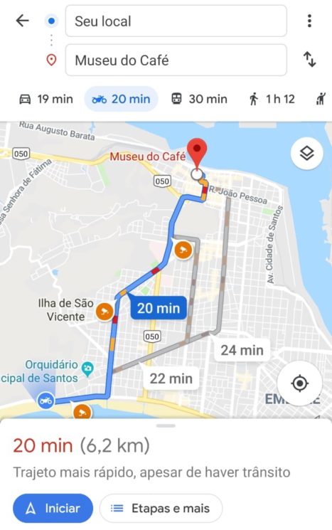 motoca google maps 467x745 - Google Maps ganha navegação para motociclistas e recurso de segurança para passageiros