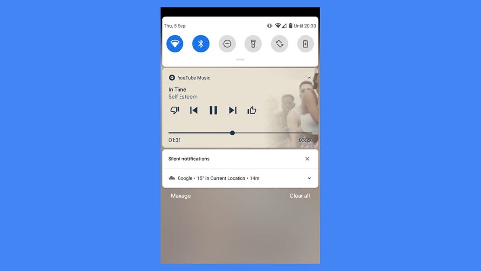 Recurso para avançar e retroceder músicas no Android 10