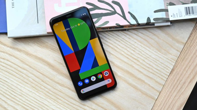 Google Pixel 4 de frente