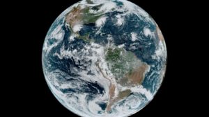 Planeta Terra do espaço em imagem da NASA