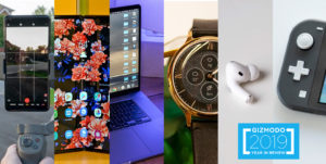 Vários dos gadgets do ano de 2019 em uma fotomontagem
