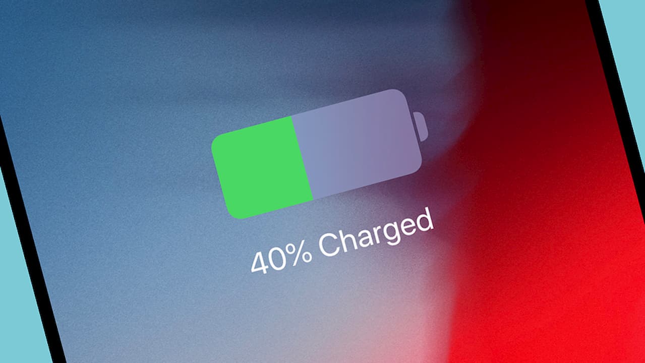 tela de um dispositivo iOS com indicador de bateria em 40%