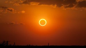 Eclipse solar anular fotografado em 20 de maio de 2012 no Novo México, nos EUA. Crédito: Kevin Baird/Wikimedia Commons