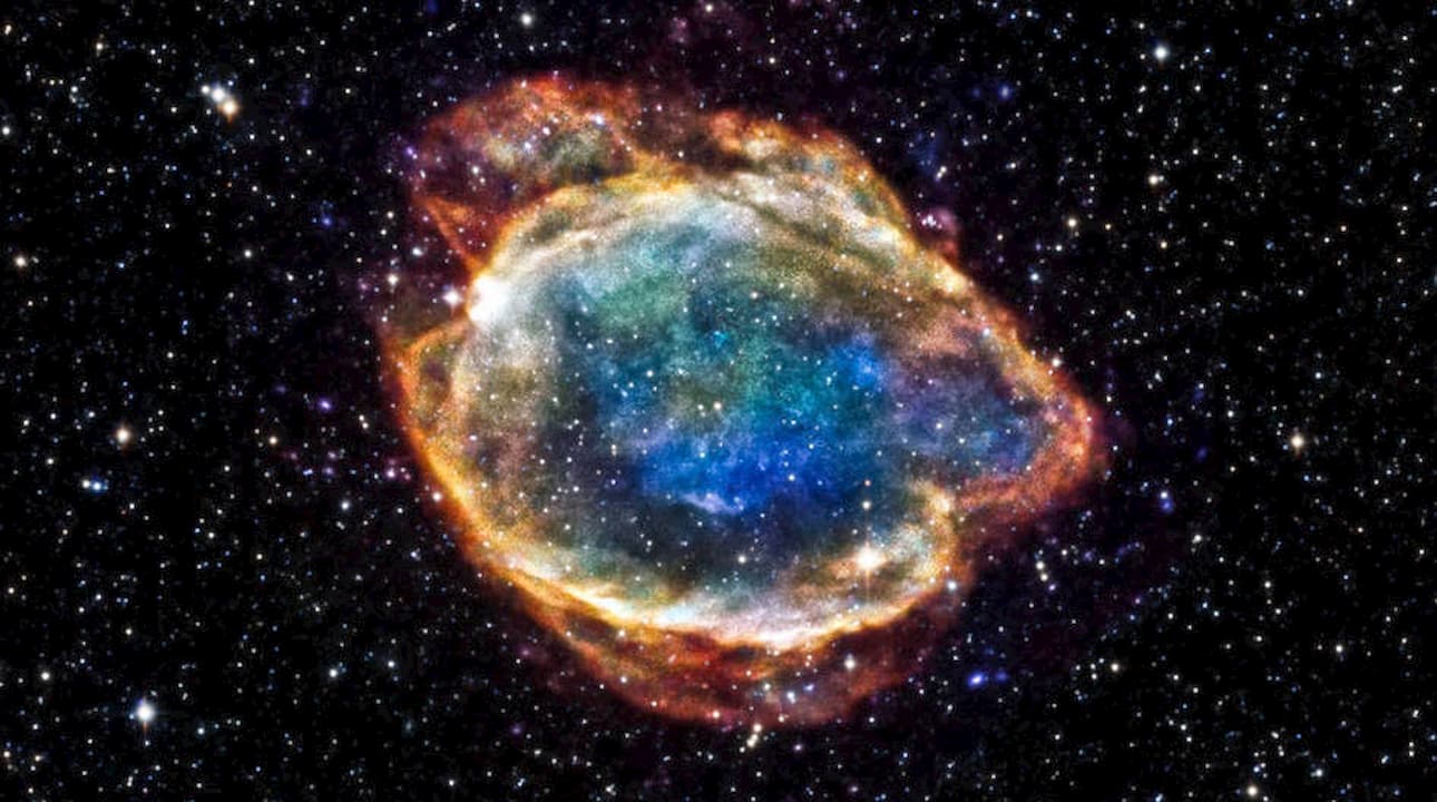Os restos de uma supernova tipo 1a