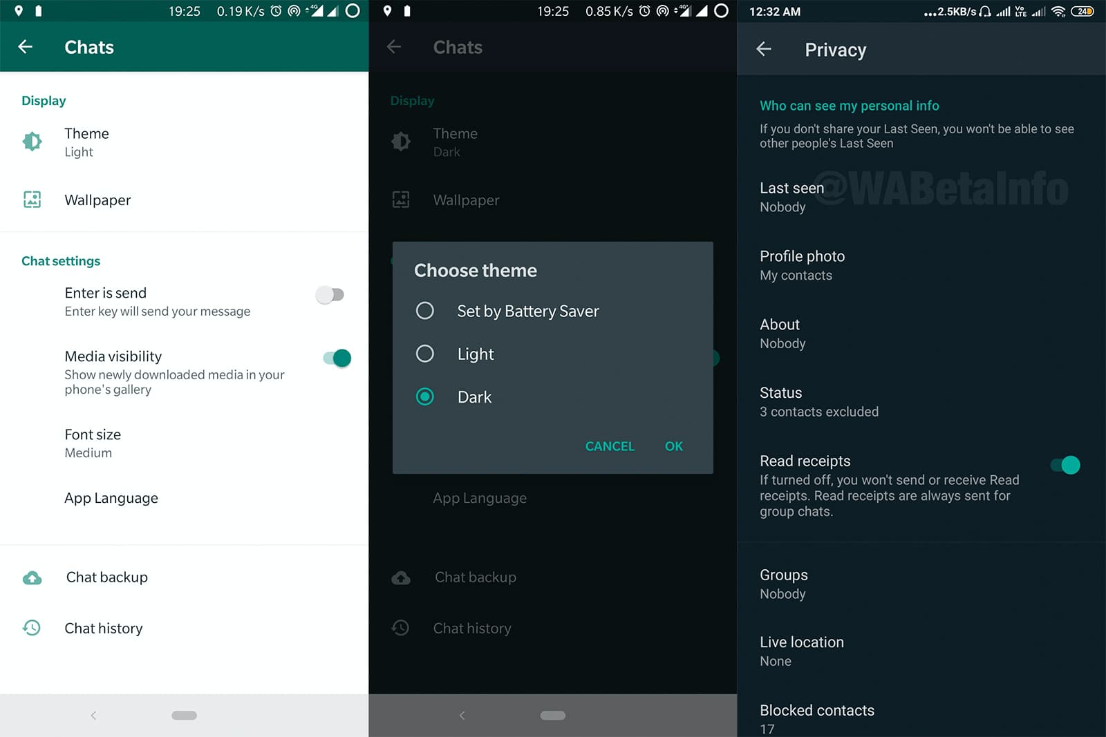 WhatsApp está testando modo escuro em sua versão beta para Android -  Gizmodo Brasil
