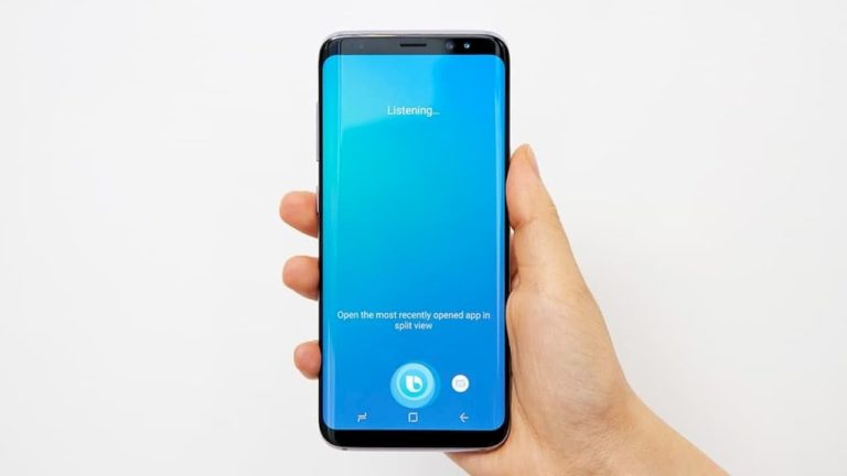 Tela da assistente virtual Bixby