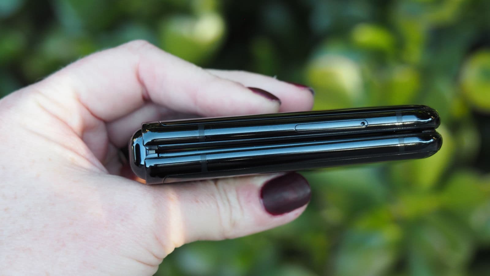 Samsung Galaxy Z Flip completamente dobrado