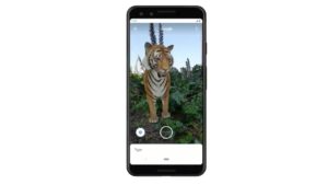 Tigre em 3D em busca do Google