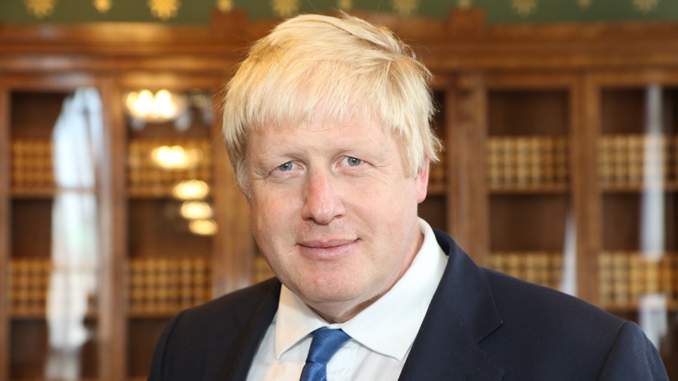 Primeiro-ministro britânico, Boris Johnson. Crédito: Wikicommons