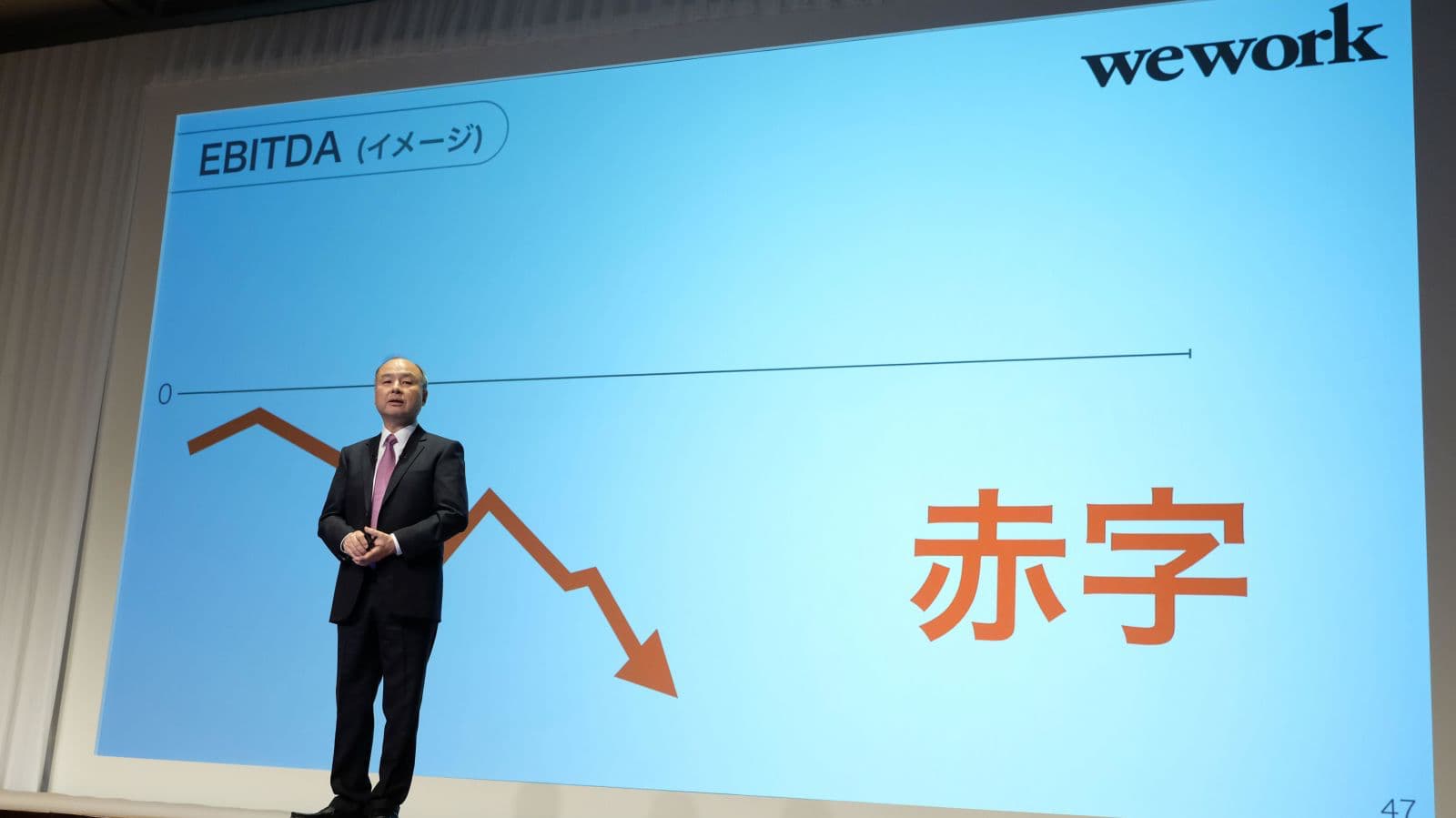 Masayoshi Son, CEO e fundador da SoftBank, durante apresentação