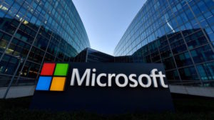 Logotipo da Microsoft. Crédito: Gerard Julien (AFP via Getty Images)