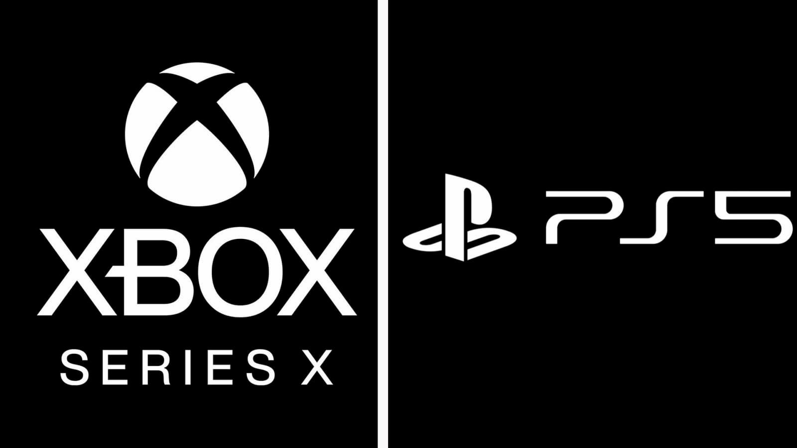 Logos do Xbox Series X e do PS5