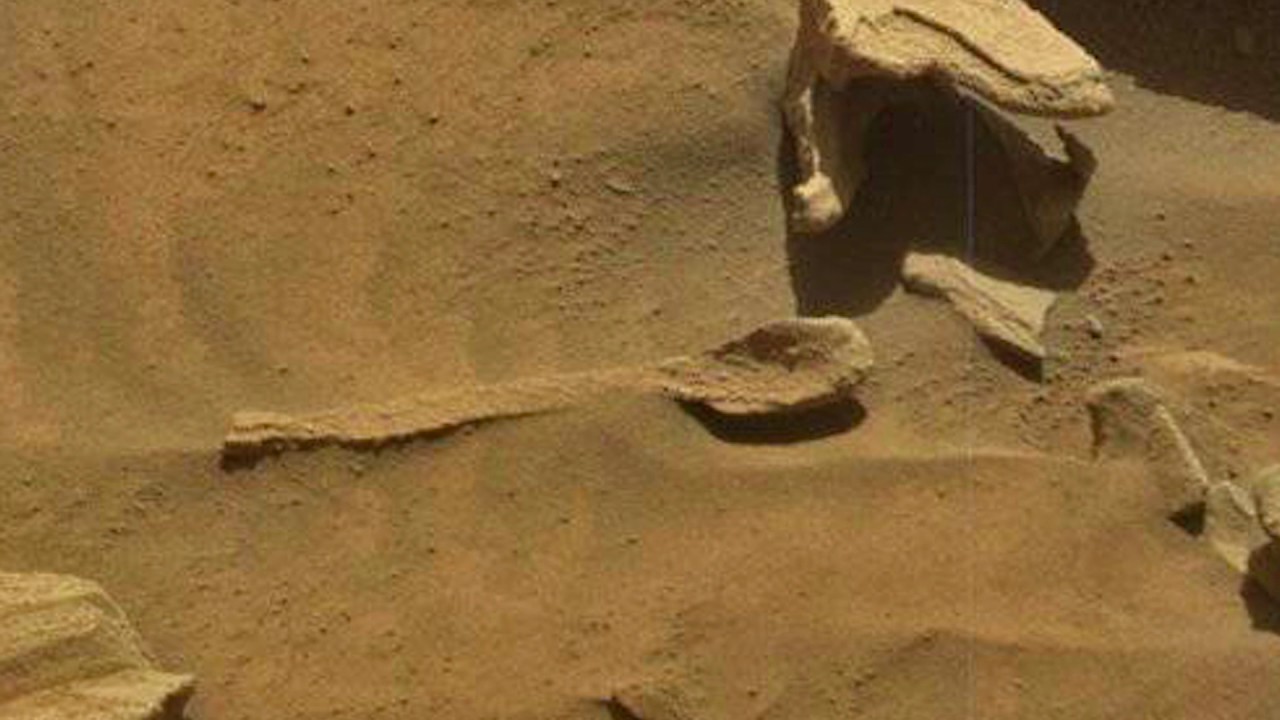 Imagem em formato de colher em Marte. Crédito: NASA/JPL-Caltech