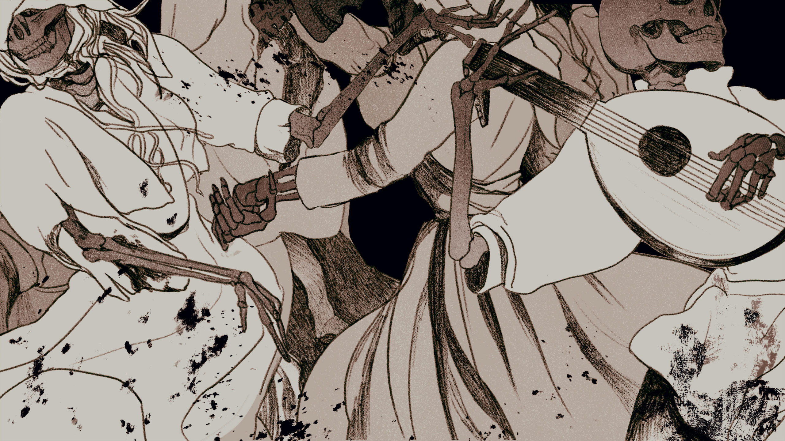 Dança da morte. Ilustração por Angelica Alzona/Gizmodo