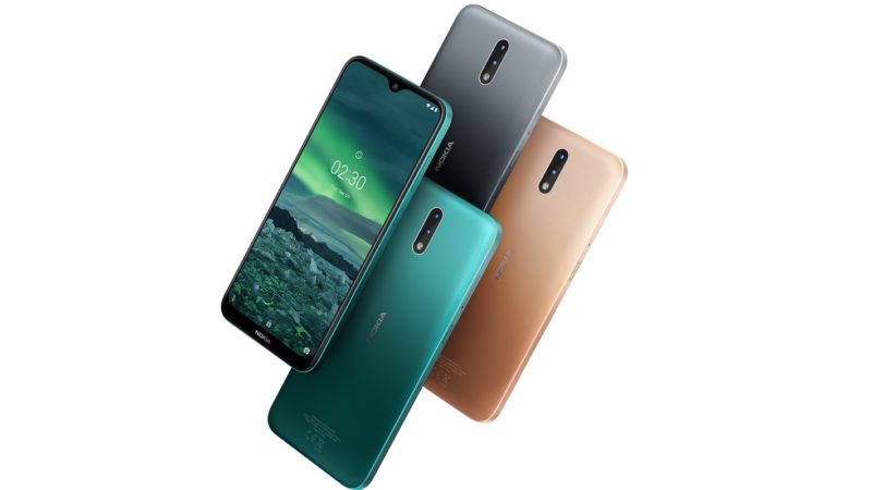 Nokia 2.3 and its three colors