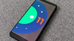 Tela do Android 11