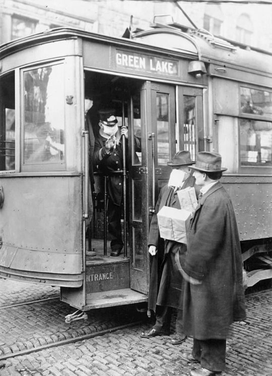 Transporte público em Seattle em 1918