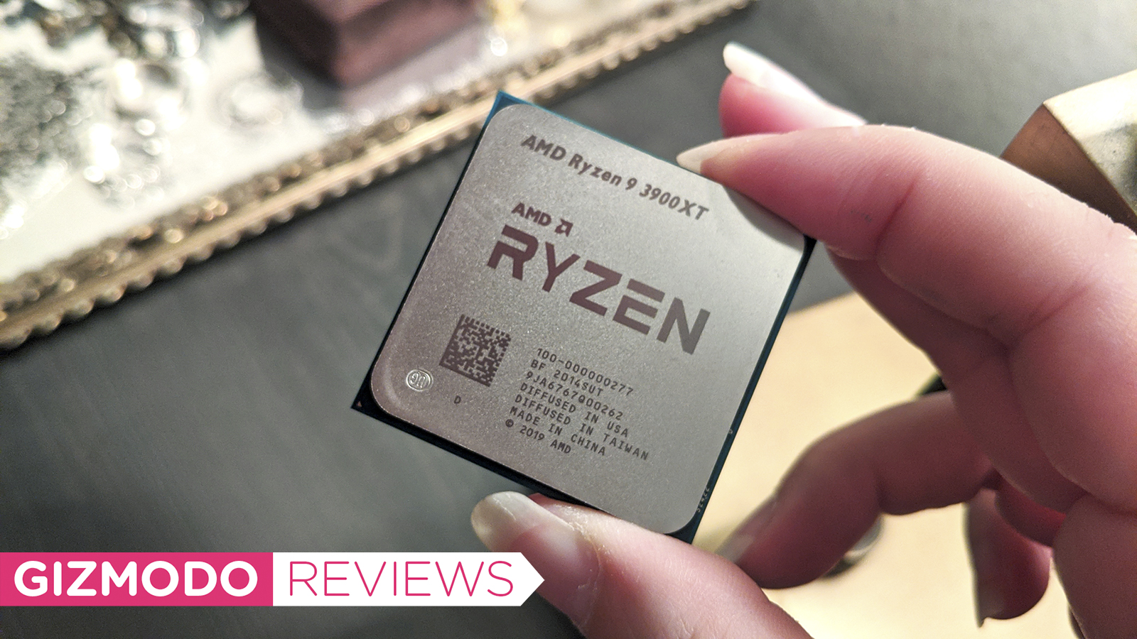 Chip AMD Ryzen 9 3900XT. Crédito: Joana Nelius/Gizmodo