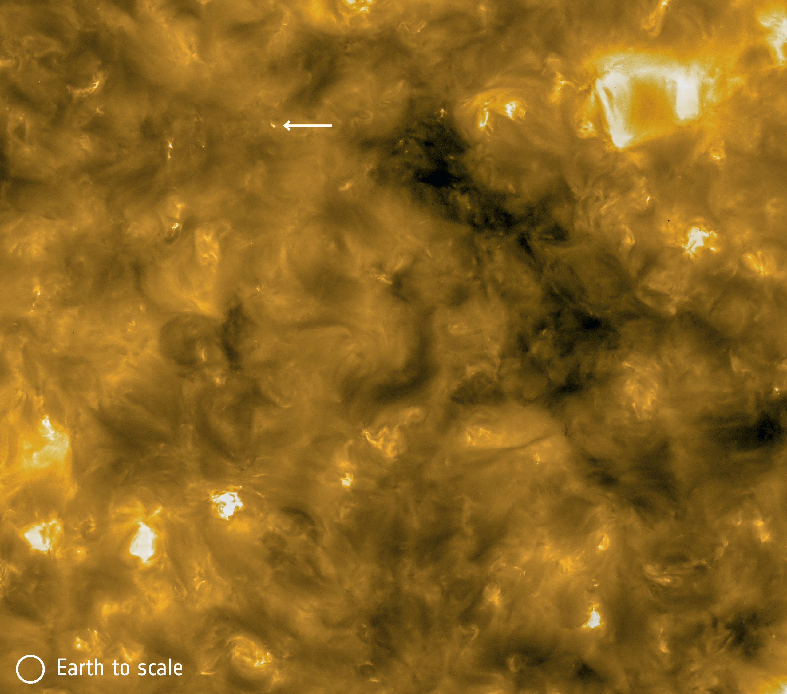 O sol vista da sonda solar orbiter. Crédito: Solar Orbiter/EUI Team (ESA & NASA); CSL, IAS, MPS, PMOD/WRC, ROB, UCL/MSSL