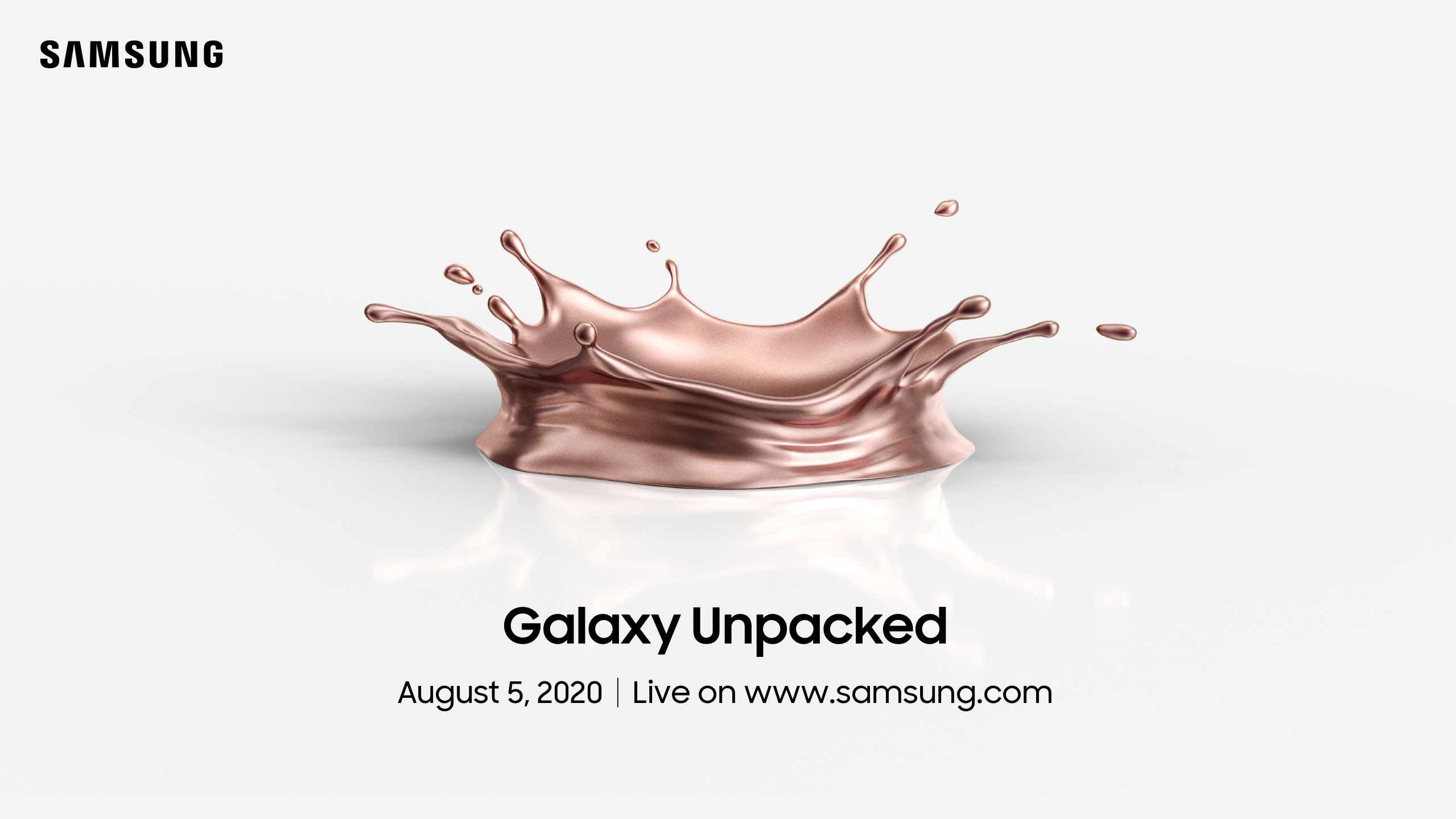 Convite do evento Galaxy Unpacked a ser realizado em 5 de agosto