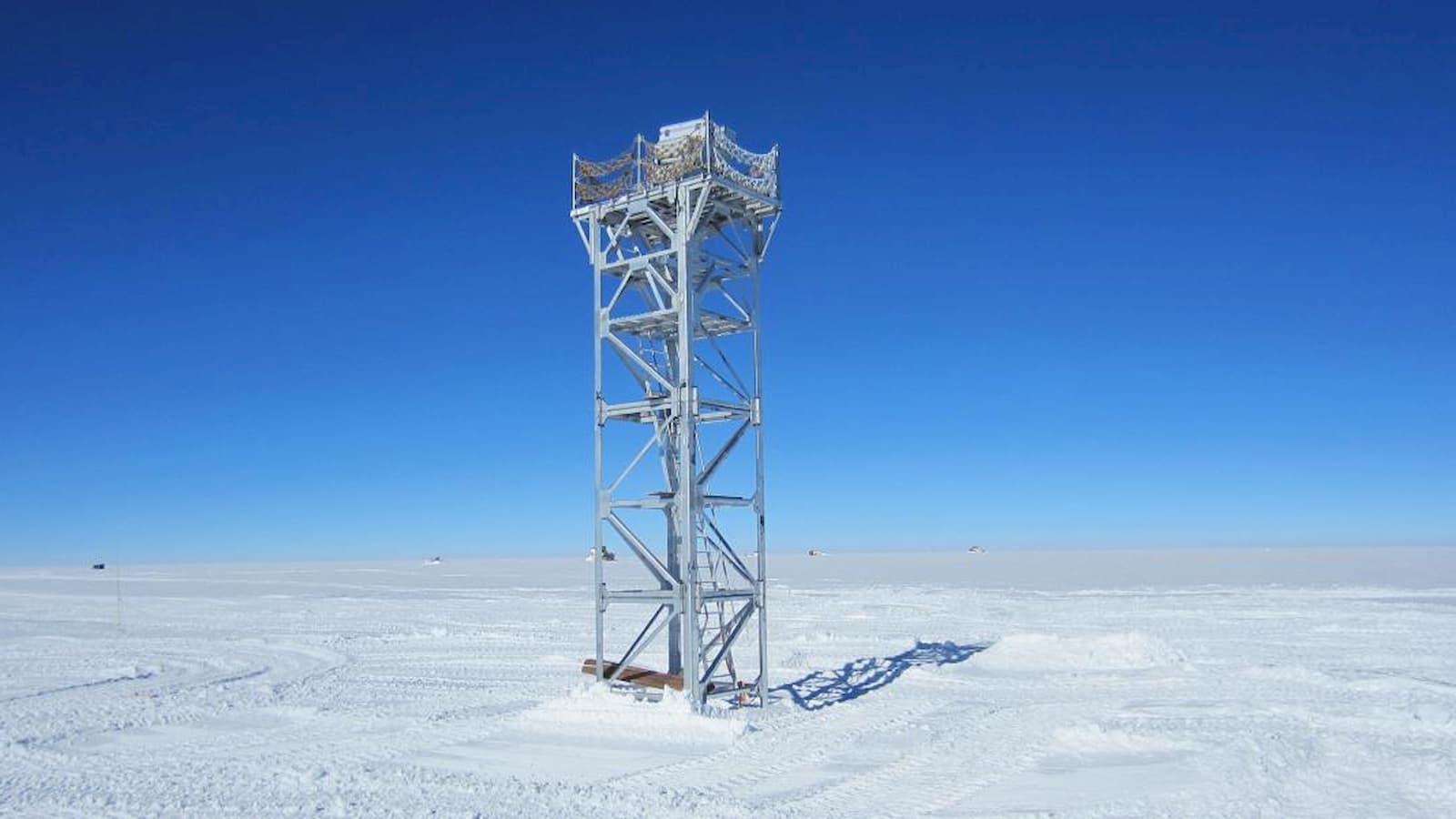 Um monitor de movimento de imagem diferencial que os cientistas utilizavam para observar a turbulência potencial nos céus antárticos