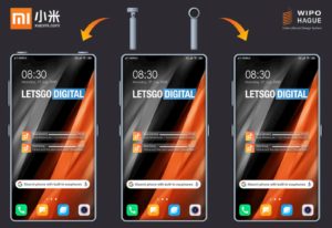 Conceito baseado em patente da Xiaomi para celular com espaço para guardar fones de ouvido