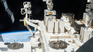 A divisão Kibo na Estação Espacial Internacional, onde foi feito o experimento que durou três anos. Crédito: JAXA/NASA