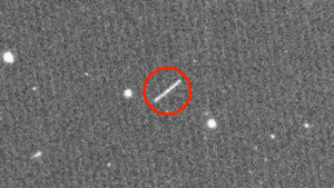 Asteroide do tamanho de um carro passa perto da Terra. Crédito: ZTF/Caltech Optical Observatories