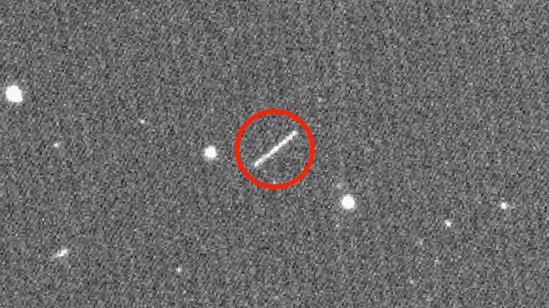 Asteroide do tamanho de um carro passa perto da Terra. Crédito: ZTF/Caltech Optical Observatories