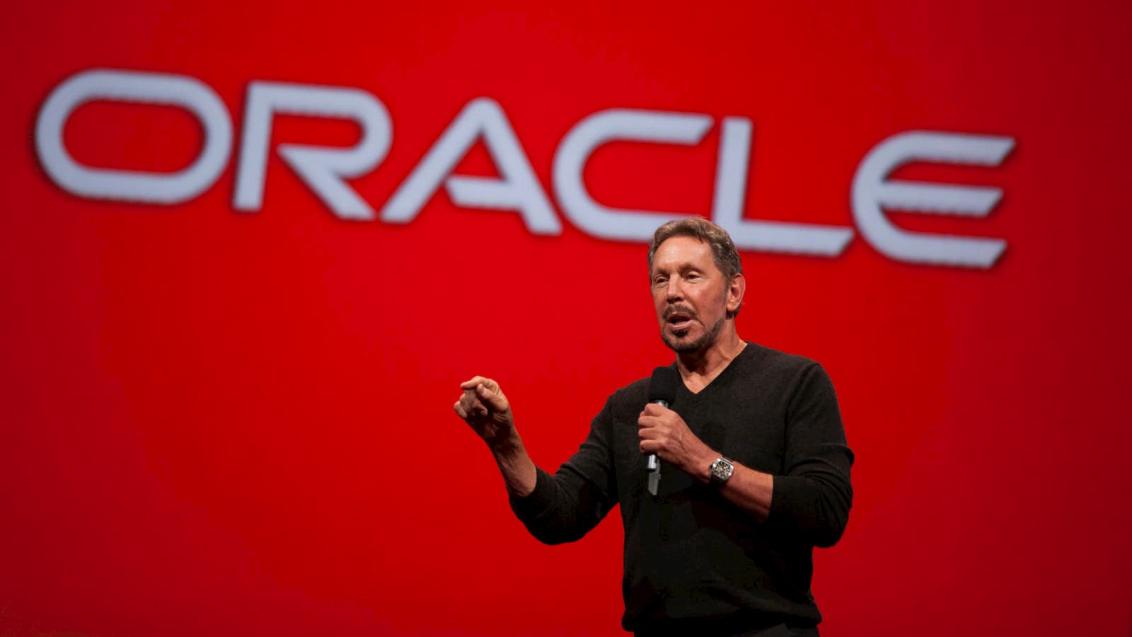 Larry Elison, fundador da Oracle. Crédito: Kimberly White/Getty Images