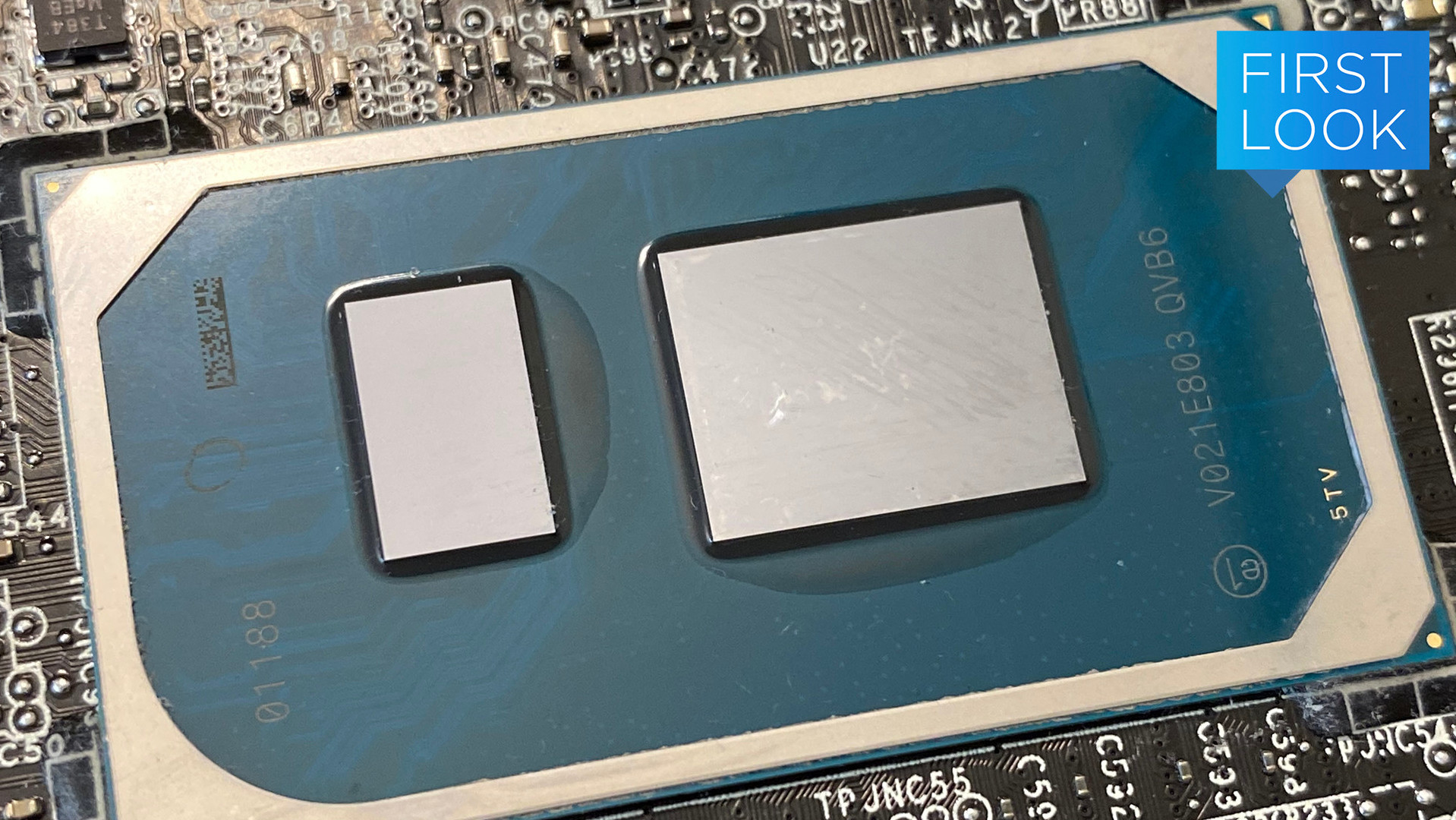 Processador Intel Tiger Lake em pré-produção. Crédito: intel