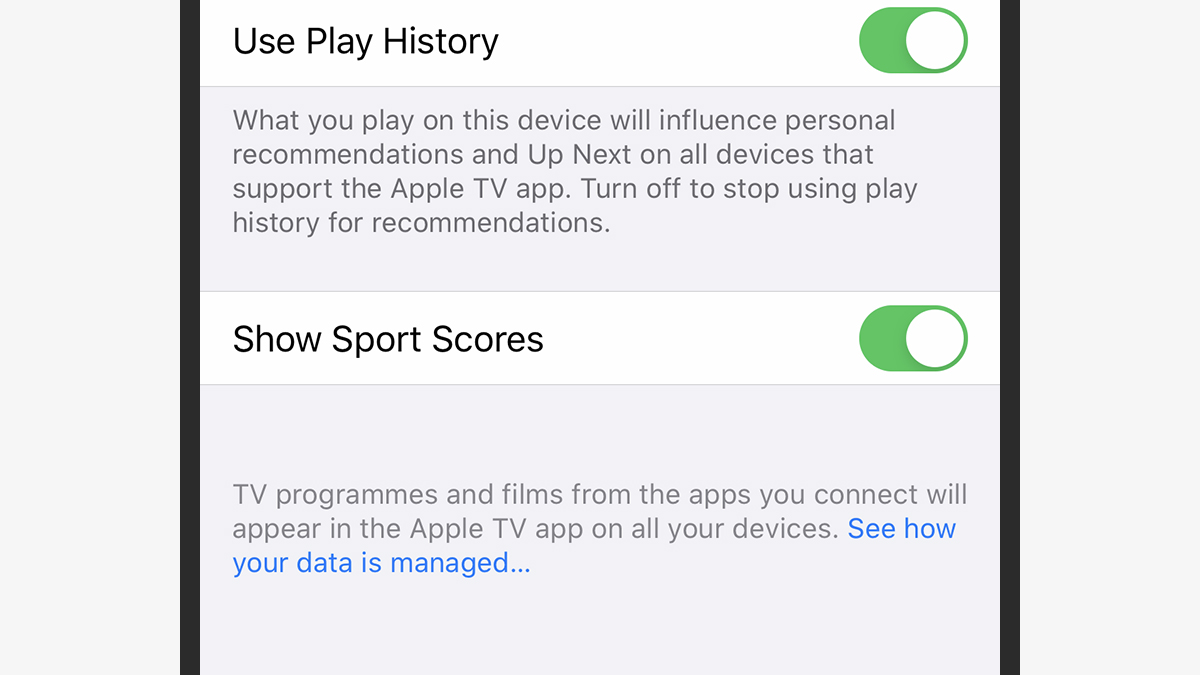 Recurso do iOS para evitar mostrar resultados de jogos esportivos