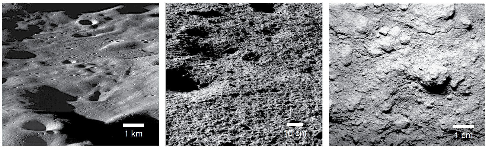Exemplos de armadilhas frias da Lua. Crédito: . O. Hayne et al., 2020/NASA