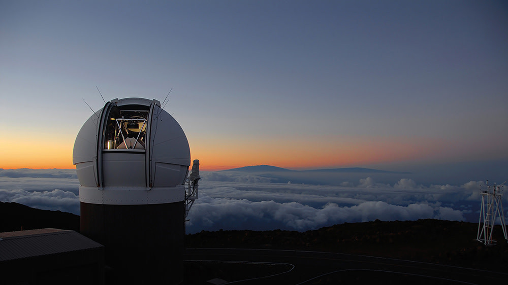 Telescópio Pan-STARRS. Imagem: Universidade do Havaí
