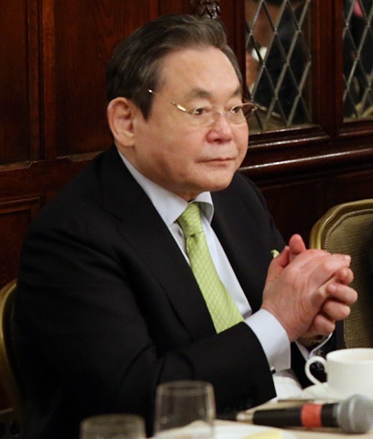Lee Kun-hee, presidente do conselho administrativo da Samsung. Crédito: Flickr/Republic of Korea/CC
