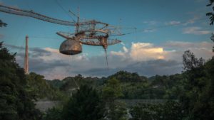 Observatório de Arecibo. Imagem: NSF (Twitter)