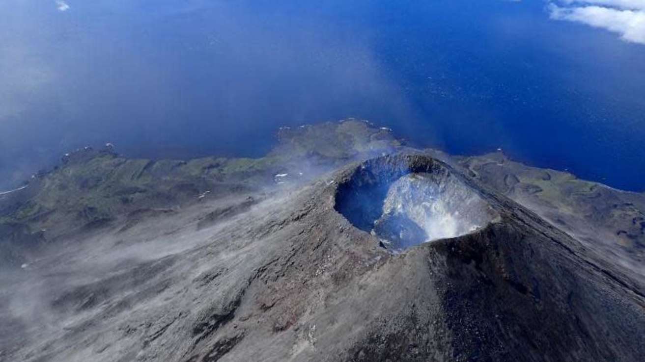 Cratera do Monte Cleveland no Alasca. Imagem: Cindy Werner/USGS