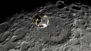 Uma maquete do módulo lunar Heracles, programado para chegar à lua no final da década de 2020.