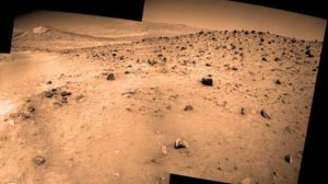 Panorama final do Spirit rover de Marte.