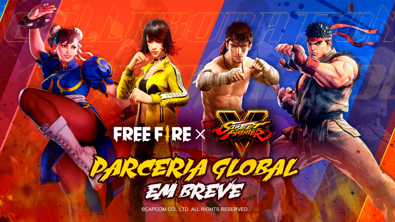 Personagens de Street Fighter vão se unir às batalhas de Free Fire
