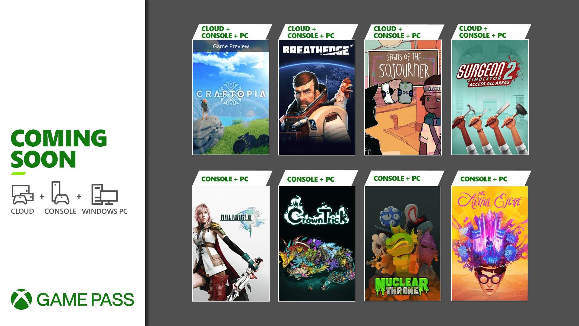 Game Pass recebe incríveis jogos para Console, PC e Cloud em fevereiro